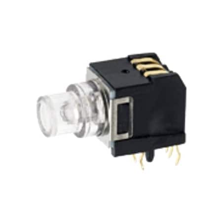 C&K Components Keypad Switch, 1 Switches, Spdt, Momentary-Tactile, 0.1A, 32Vdc, 4N, Solder Terminal, Panel Mount K5V1BU43P